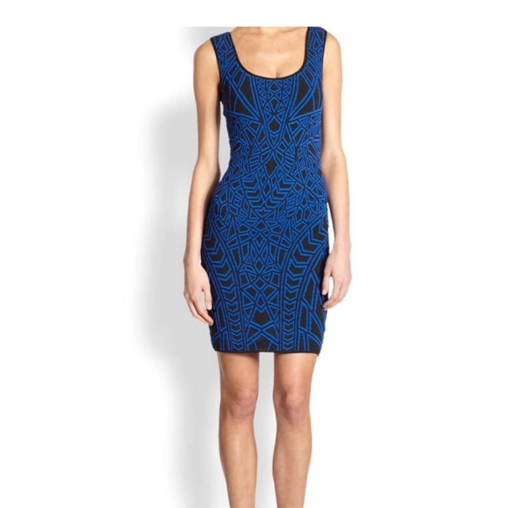 RVN Geometric jacquard knit dress, size 0